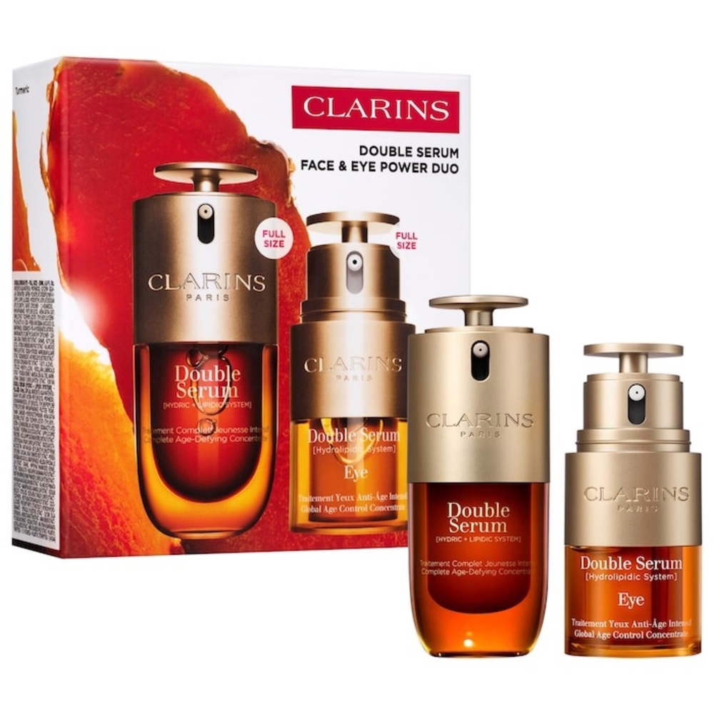 New Clarins Double Serum Face & Eye Anti-Aging Duo - Limited Edition - Sold Out!